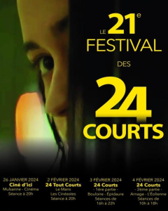 affiche du 21ème festival des 24 courts